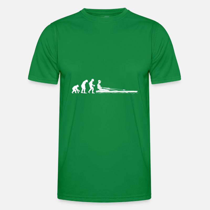 Evolution Ruderer Entwicklung eines Rudern Männer Funktions-T-Shirt
