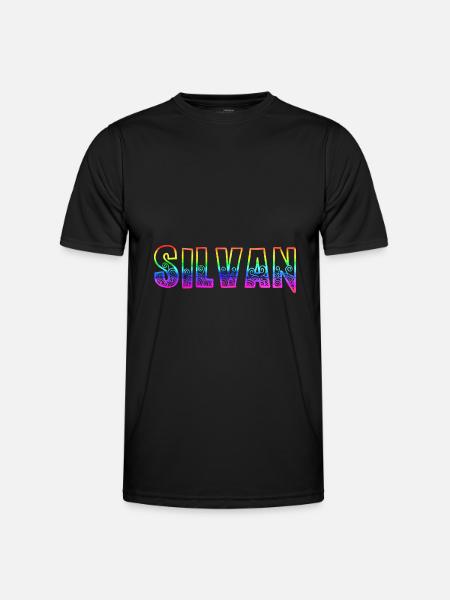 silvan rs regenbogen - Männer Funktions-T-Shirt - Schwarz
