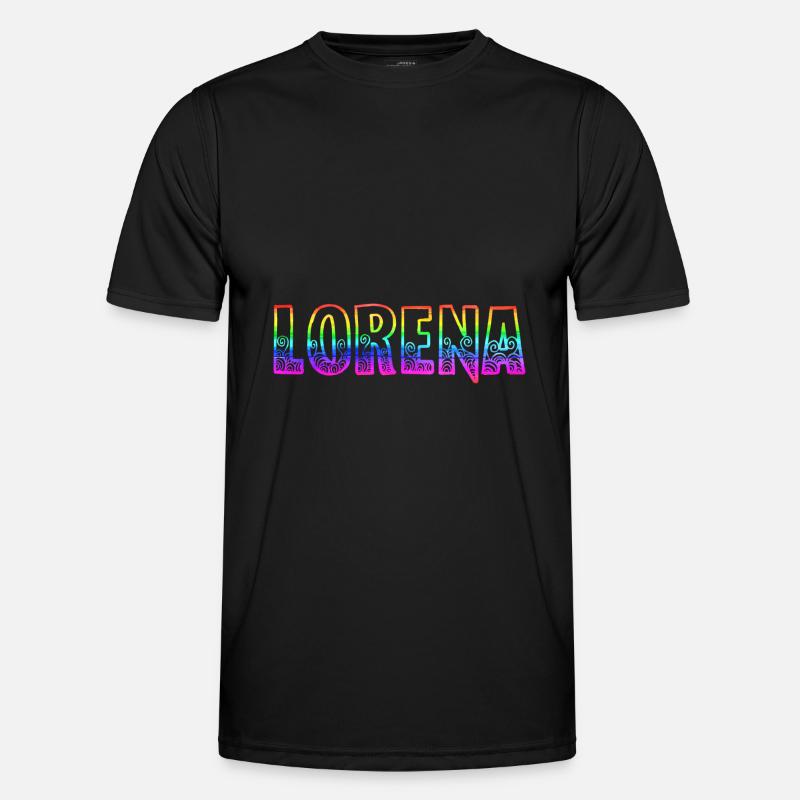 lorena rs rainbow - Men's Functional T-Shirt - black