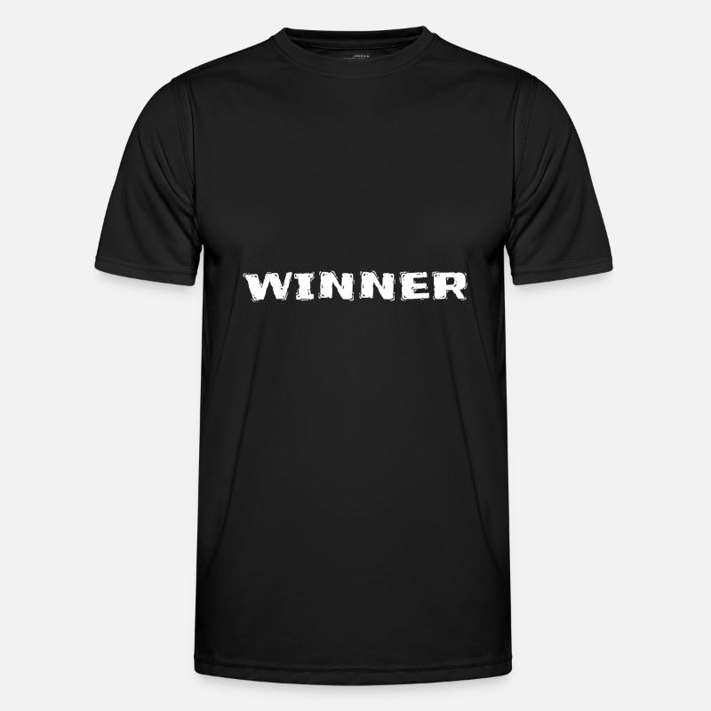Gewinner - Männer Funktions-T-Shirt - Schwarz