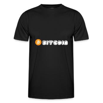 Bitcoin (Bitcoin) - Männer Funktions-T-Shirt - Schwarz - Vorne - AI Model Male 178 dark (178cm)