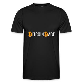 Bitcoin Babe - T-shirt sport Homme - noir - Devant - AI Model Male 178 dark (178cm)