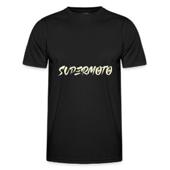 Supermoto - Men's Functional T-Shirt - black - Front - AI Model Male 178 dark (178cm)