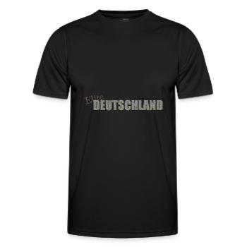 Elite Deutschland - Männer Funktions-T-Shirt - Schwarz - Vorne - AI Model Male 178 dark (178cm)