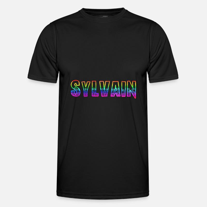 sylvain rs rainbow - Men's Functional T-Shirt - black