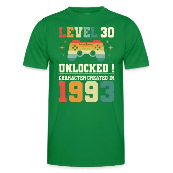 Niveau 30 Anniversaire Gamer 30 Ans - T-shirt sport Homme - vert - Devant - AI Model Male 178 dark (178cm)