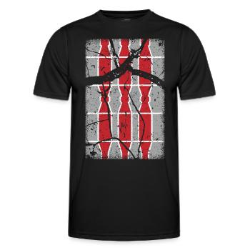 Armoiries de l’Ombrie - Vintage - T-shirt sport Homme - noir - Devant - AI Model Male 178 dark (178cm)
