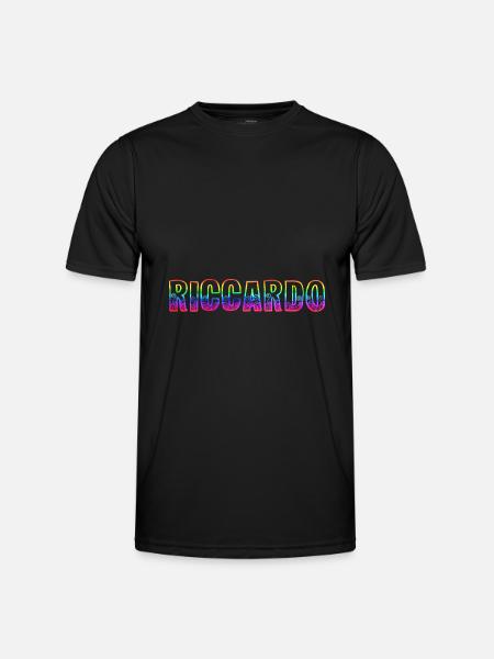 riccardo rs rainbow - Men's Functional T-Shirt - black