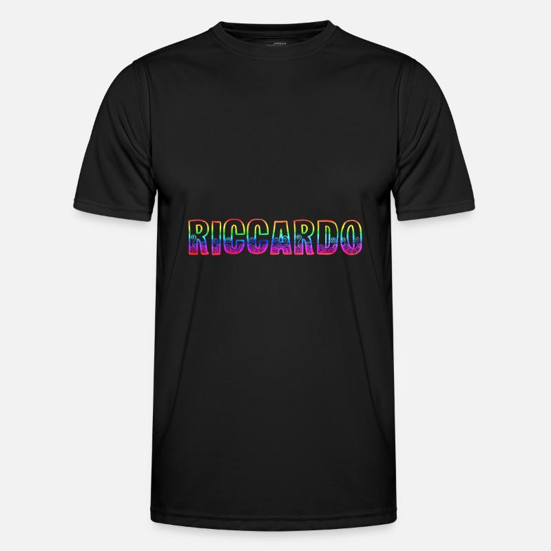 riccardo rs rainbow - Men's Functional T-Shirt - black