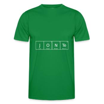 Jonte Name Vorname Chemie Periodensystem Elemente - Männer Funktions-T-Shirt - Kelly Green - Vorne - AI Model Male 178 dark (178cm)