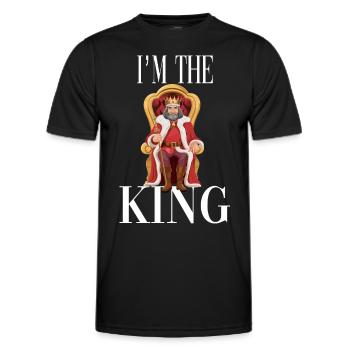 Ich bin der König - Männer Funktions-T-Shirt - Schwarz - Vorne - AI Model Male 178 dark (178cm)