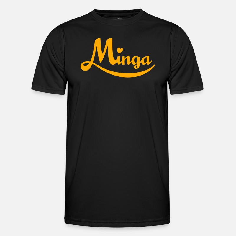 Minga - aus Liebe zu München! - Männer Funktions-T-Shirt - Schwarz