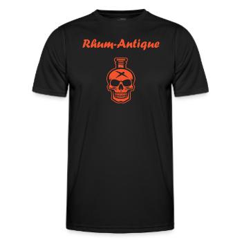 Rhum - T-shirt sport Homme - noir - Devant - AI Model Male 178 dark (178cm)