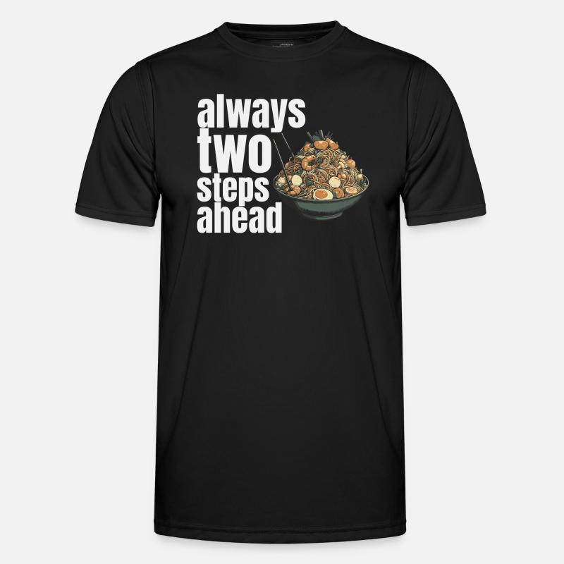 always two steps ahead - Men's Functional T-Shirt - black