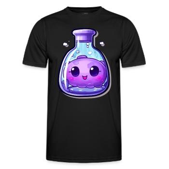 Cute Kawaii Potion - Men's Functional T-Shirt - black - Front - AI Model Male 178 dark (178cm)