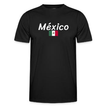 Mexico Mexican Flag Mexican - Men's Functional T-Shirt - black - Front - AI Model Male 178 dark (178cm)