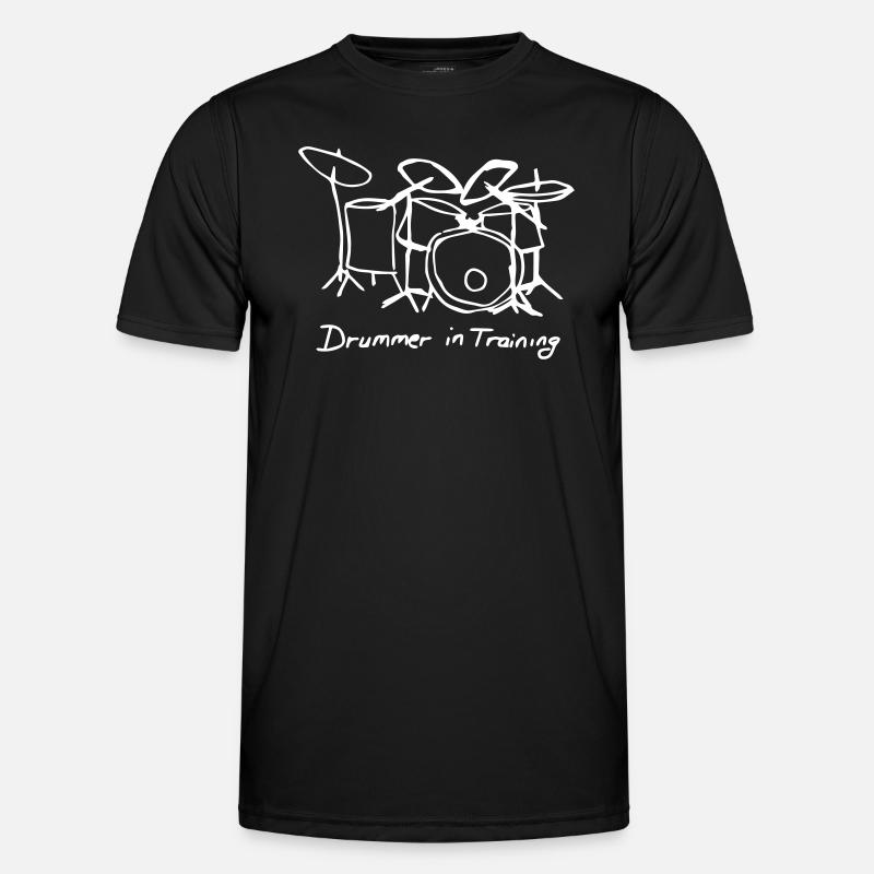 Drummer in Training - Men's Functional T-Shirt - black