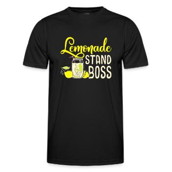 Stand de limonade Boss Funny Lemon Juice Business - T-shirt sport Homme - noir - Devant - AI Model Male 178 dark (178cm)
