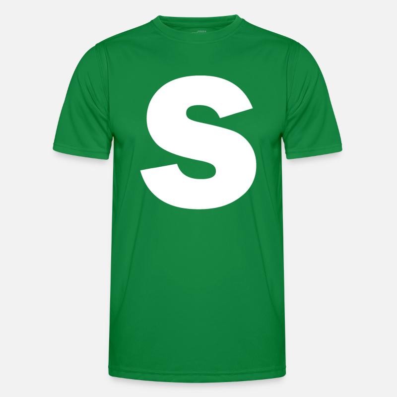 Buchstabe S Großbuchstaben Alphabet Monogramm Initiale Männer Funktions-T-Shirt