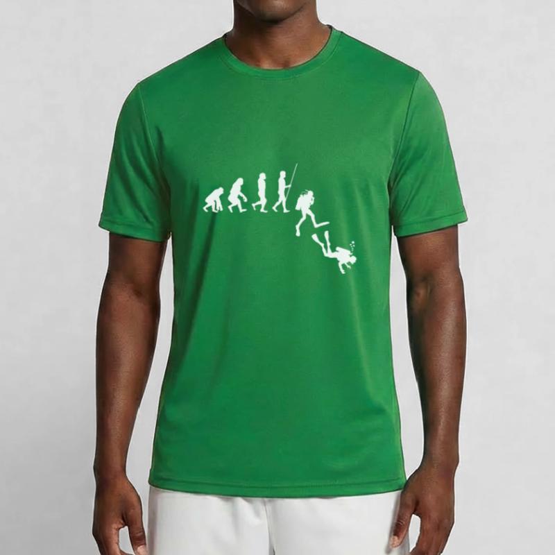 Tauchen Evolution | Evolution Männer Funktions-T-Shirt