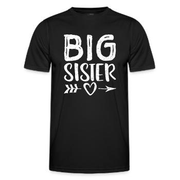 Big Sister - Geschwister - Männer Funktions-T-Shirt - Schwarz - Vorne - AI Model Male 178 dark (178cm)