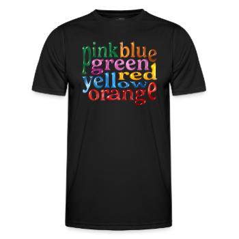Mauvaises couleurs - T-shirt sport Homme - noir - Devant - AI Model Male 178 dark (178cm)