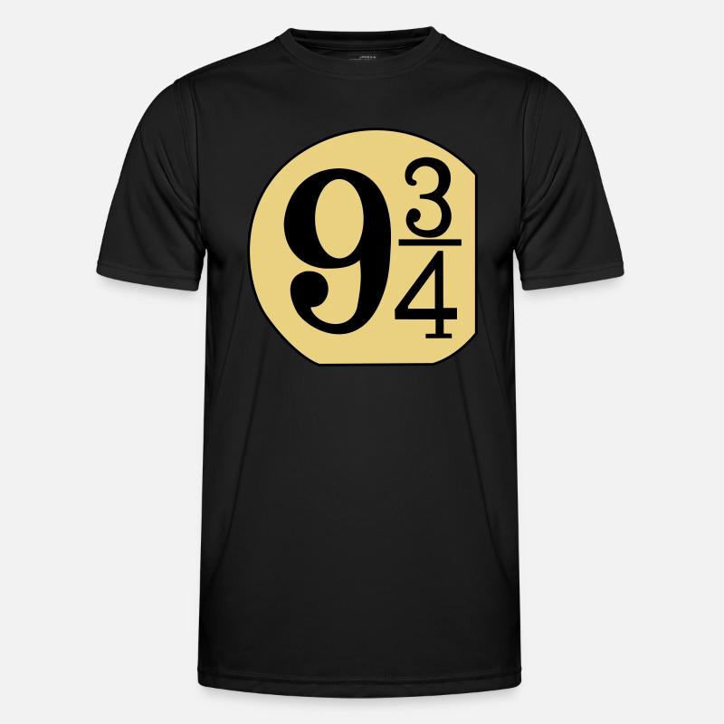 Schild 9 3/4 - Männer Funktions-T-Shirt - Schwarz