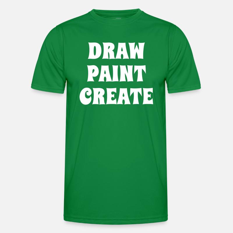 Draw Paint Create - Artist Men's Functional T-Shirt