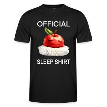 Apfel - Männer Funktions-T-Shirt - Schwarz - Vorne - AI Model Male 178 dark (178cm)