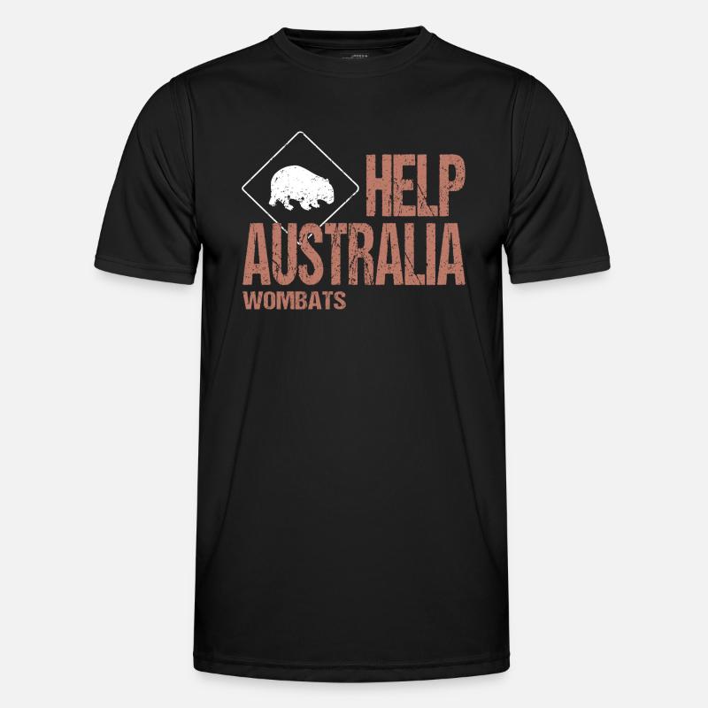 HELP AUSTRALIA WOMBATS Men's Functional T-Shirt