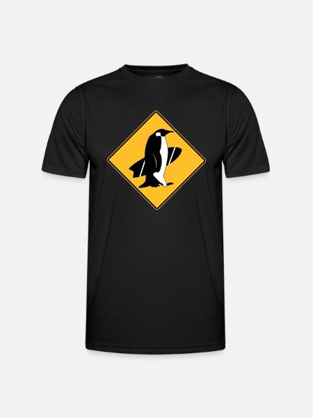 surfing_penguins - Men's Functional T-Shirt - black