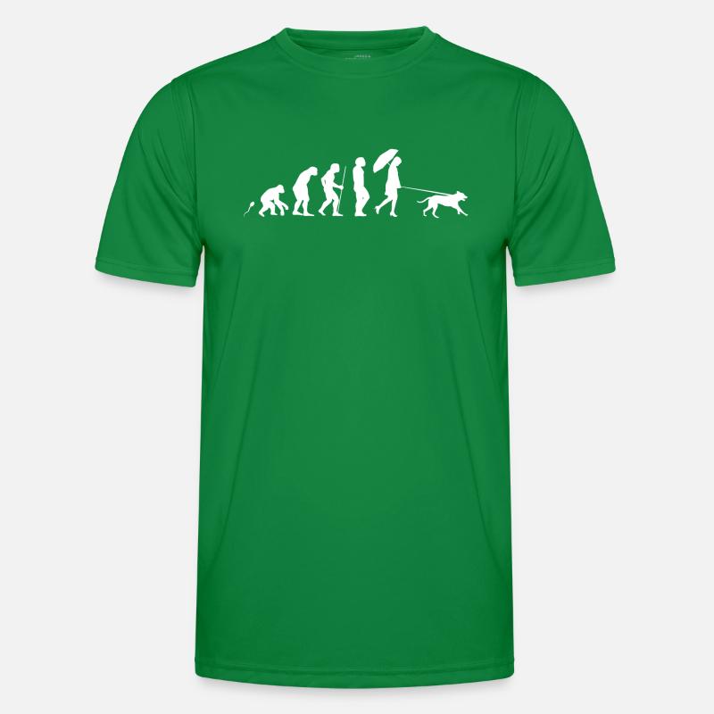 Die mit dem Hund geht Evolution Fun Shirt Männer Funktions-T-Shirt