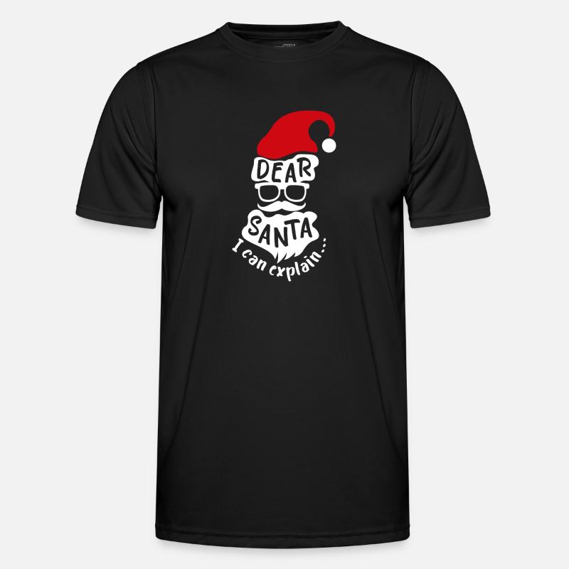 Christmas Dear Santa I can explain -Gift idea - Men's Functional T-Shirt - black