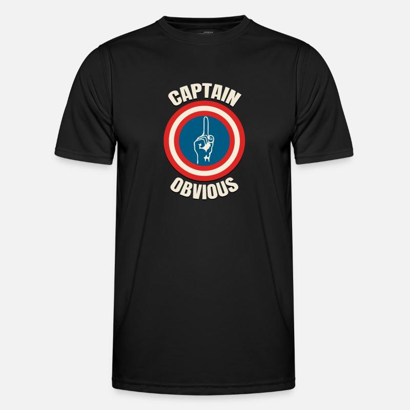 Captain Obvious - Men's Functional T-Shirt - black