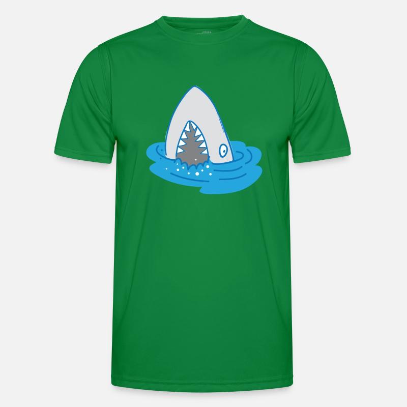 requin à bouche ouverte T-shirt sport Homme