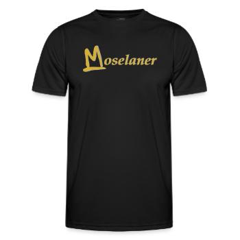 Moselaner - Männer Funktions-T-Shirt - Schwarz - Vorne - AI Model Male 178 dark (178cm)