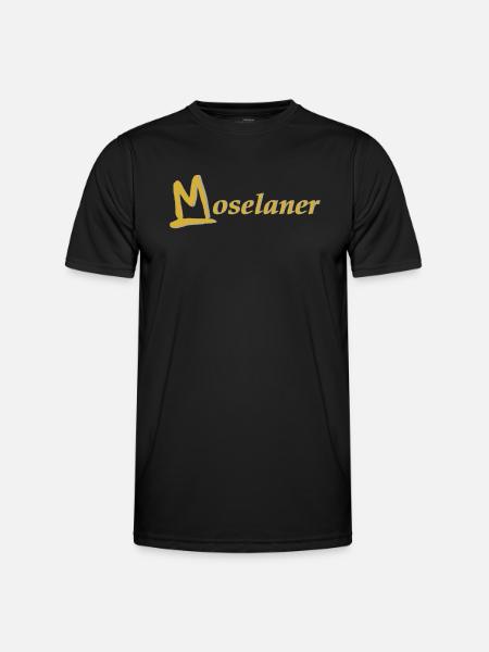 Moselaner - Männer Funktions-T-Shirt - Schwarz