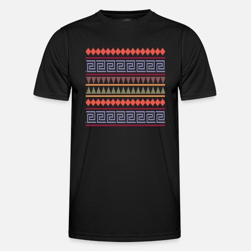 Indians pattern - Men's Functional T-Shirt - black