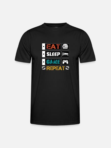 Gamer - Männer Funktions-T-Shirt - Schwarz
