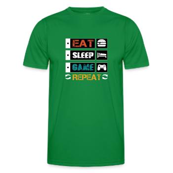 Gamer - T-shirt sport Homme - vert - Devant - AI Model Male 178 dark (178cm)