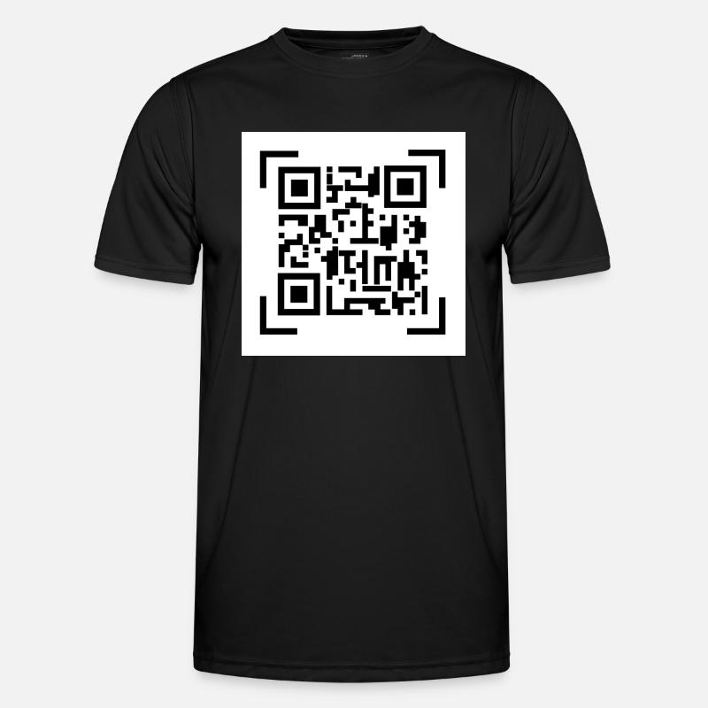 Barcode - Männer Funktions-T-Shirt - Schwarz