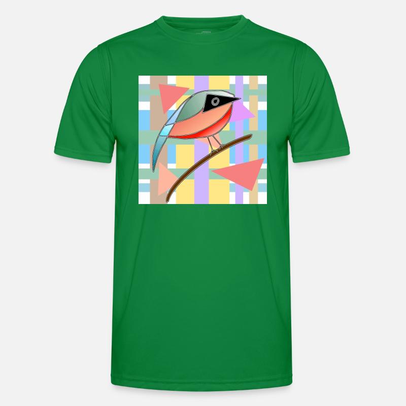 Vogel Männer Funktions-T-Shirt