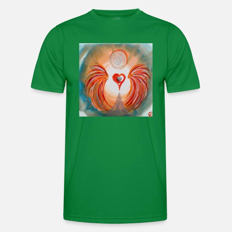 Herzengel der Willenskraft Männer Funktions-T-Shirt