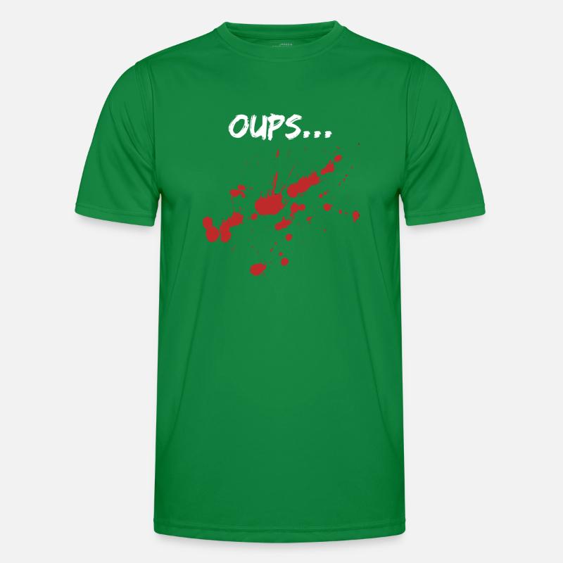 Blutige Bluthumpfe Humor Männer Funktions-T-Shirt