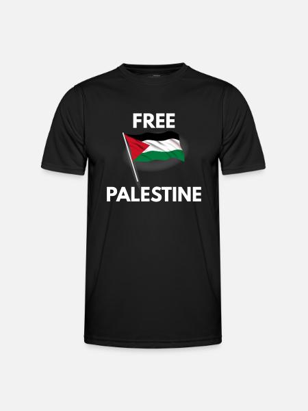 Free Palestine - Men's Functional T-Shirt - black