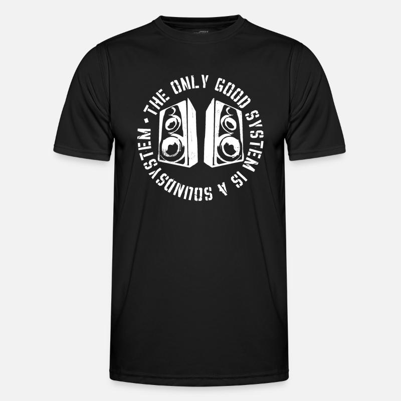 The only good system is a soundsystem - Men's Functional T-Shirt - black