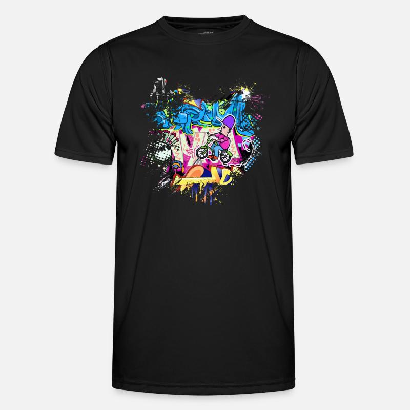 Graffitti - Men's Functional T-Shirt - black
