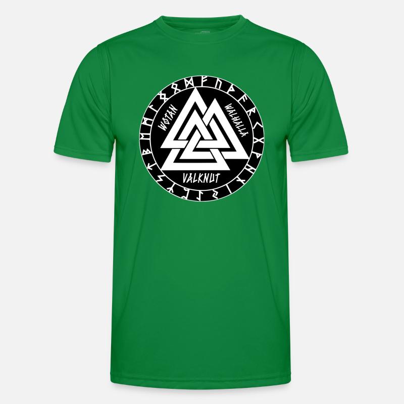 Wotan Walhalla Valknut Männer Funktions-T-Shirt