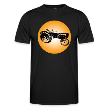 Tractor - Men's Functional T-Shirt - black - Front - AI Model Male 178 dark (178cm)