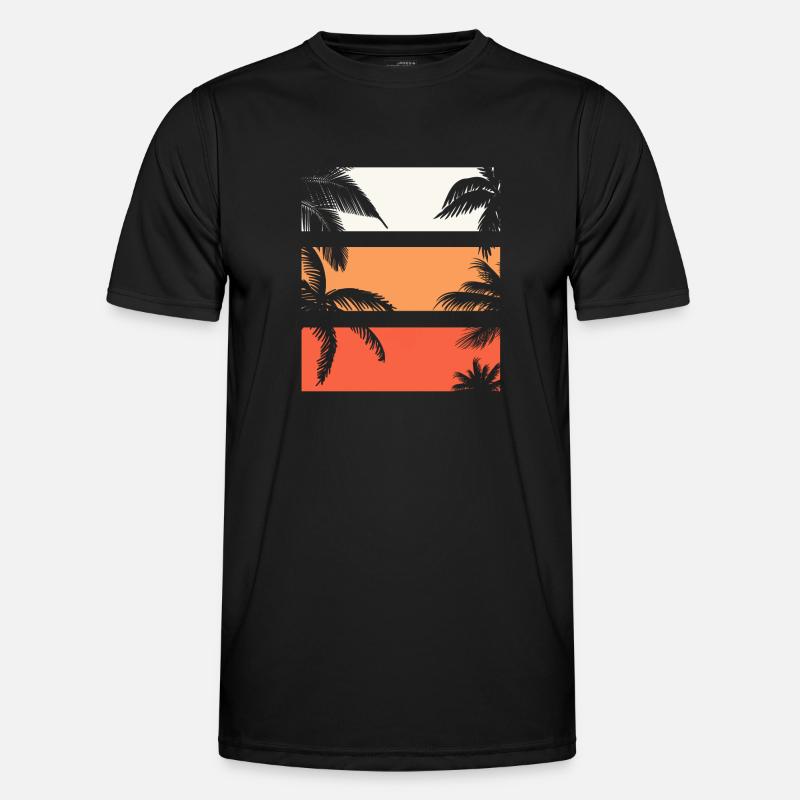 Helles Farbdesign - Männer Funktions-T-Shirt - Schwarz